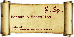 Hermán Szerafina névjegykártya
